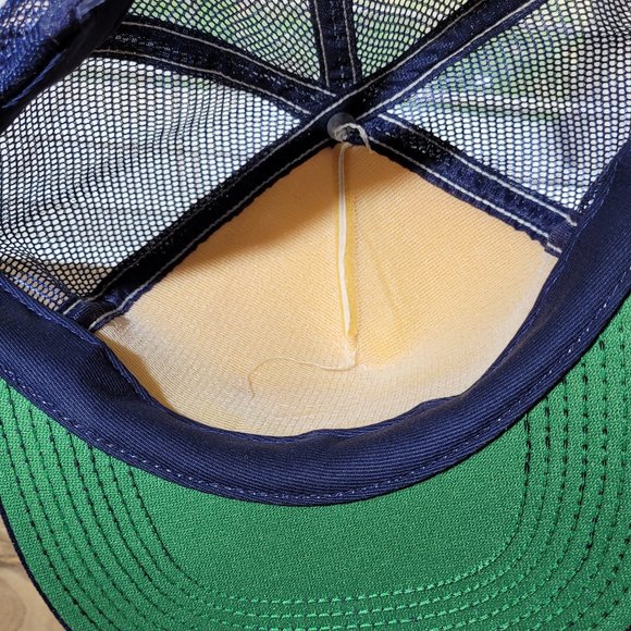 Vintage Rheem The Air Of Quality Hat Snap Back Blue White - MADE IN USA - Picture 6 of 8